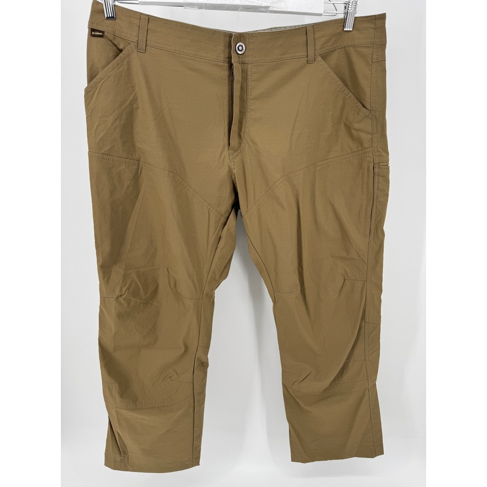 Kuhl Hiking Carpenter Cargo Pants 42x30 Mens Khaki Outdoor Travel packable‎